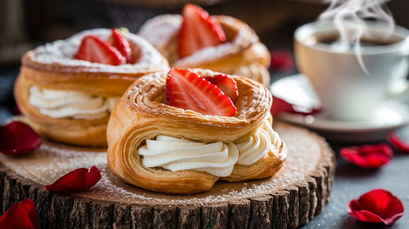Strawberry Cream Cheese Breakfast Pastries for Valentine’s Day